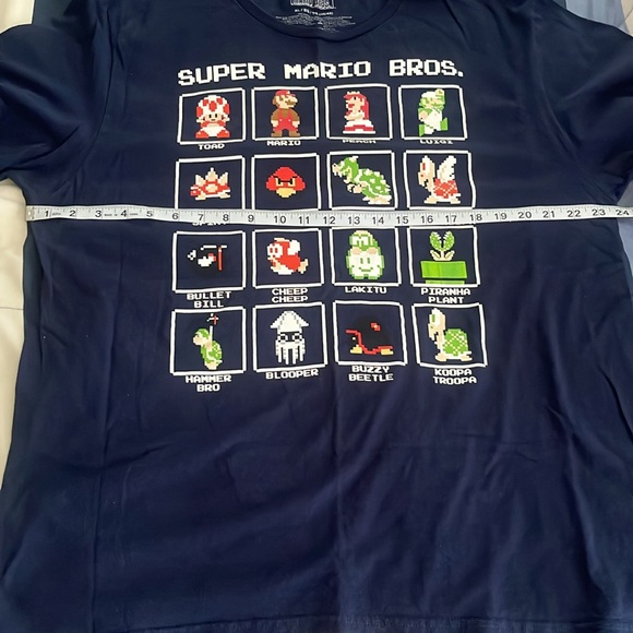 Mad Engine Men’s Super Mario Bros. Graphic Tee - Navy - XL - Picture 5 of 6